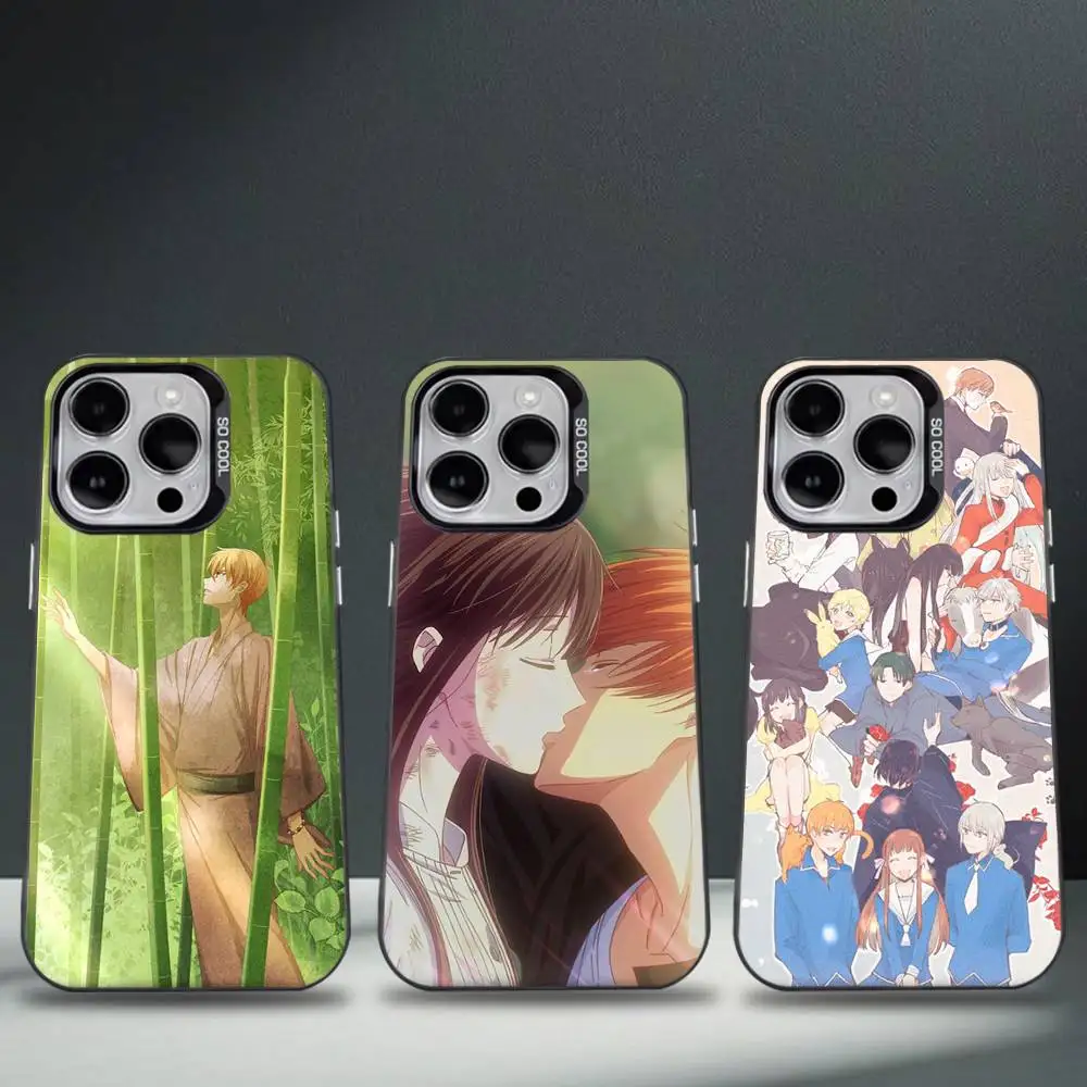 

F-Fruits B-Baskets Anime For iPhone 11,12,13,14,15,16,17,Pro,Max,Plus,E,Air,Mini Phone Case IMD Matte Black