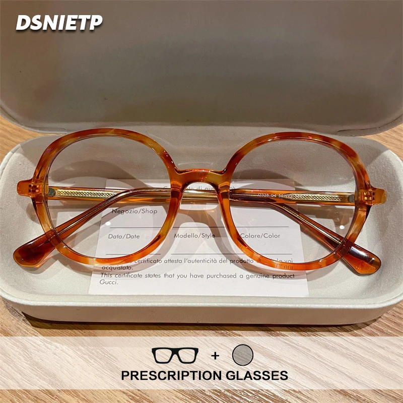 

ISLINO TR90 Anti Blue Light Reading Glasses Women Fashion Photochromic Prescription Glasses Frame Myopia Hyperopia Big Eyewear
