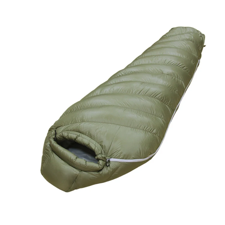 Outdoor 4 Seasons Lightweight Portable Waterproof Camping Goose Down Mummy Sleeping Bag