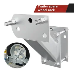 Trailer Spare Tire Rack Vehicle Accessories Trailer Accessories Thickened Extended Electroplating Car Wheel Parts Without Lock
