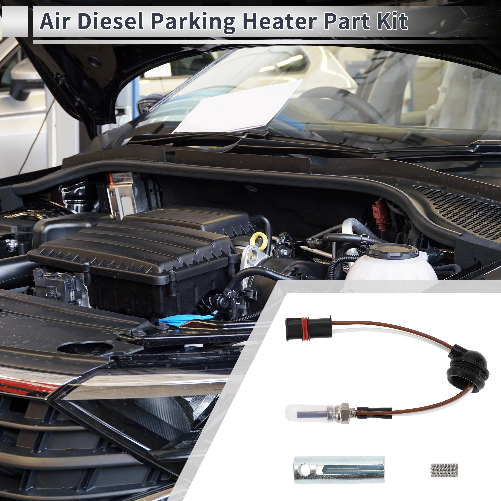 

UXCELL воздушный дизельный стояночный обогреватель, комплект деталей для ремонта свечей накаливания 12 В для автомобиля, грузовика, фургона, автофургона