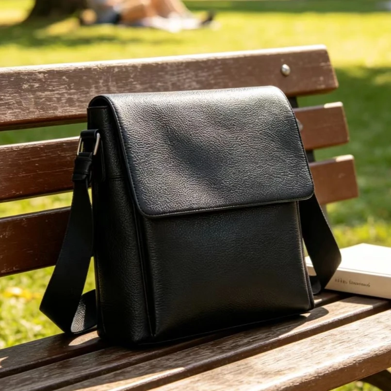 New Luxury Men's Handbags Cow Genuine Leather Male Shoulder Bag Men Real Natural Leather Crossbody Bag Messenger Bags