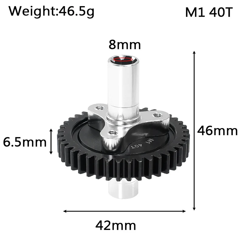 

RC Car 40T M1 Slipper Clutch Gear for Arrma 1/10 Infraction Mega 4x4 RC Car Upgrade Parts Accessories