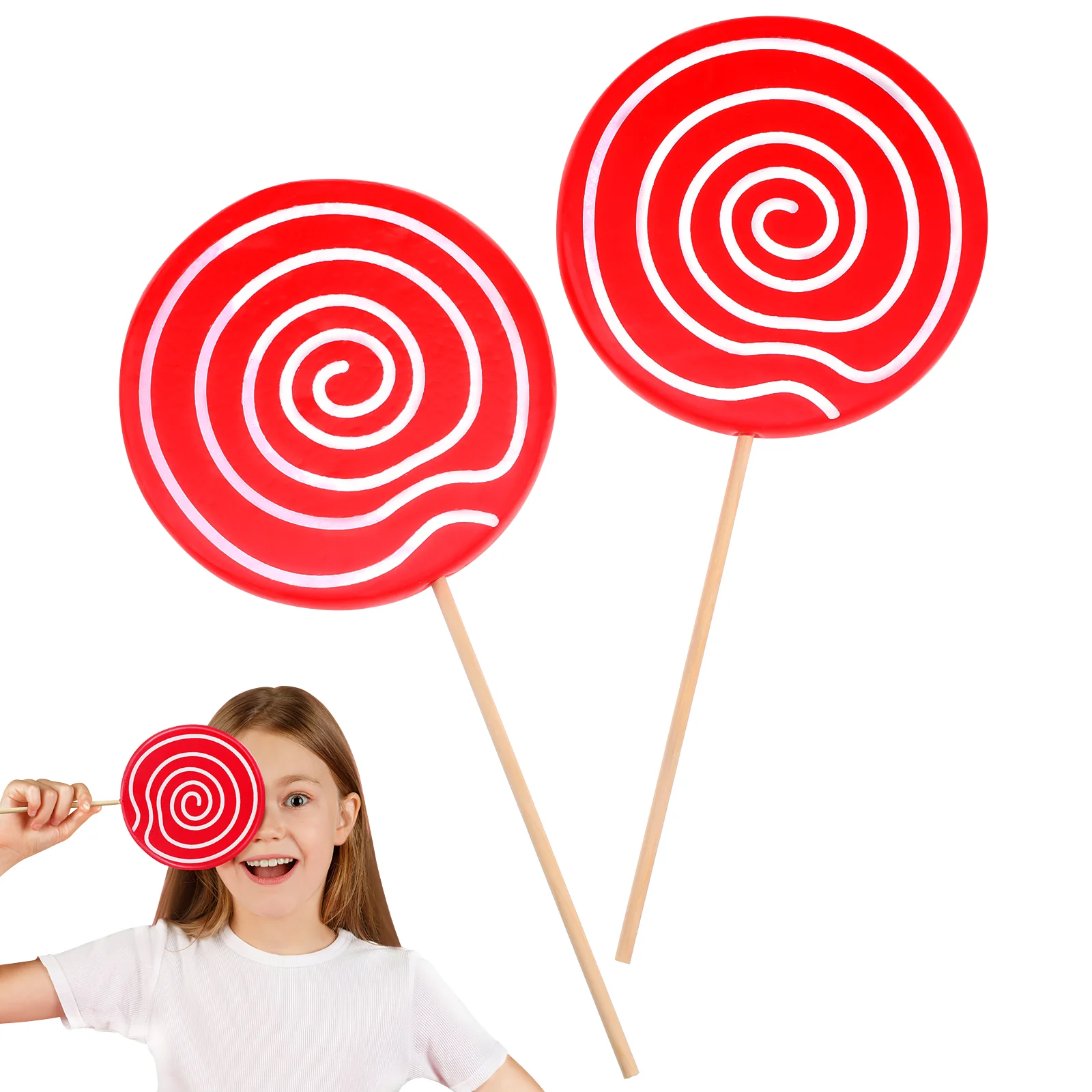 Kids Birthday Decorations Simulation Lollipop Candy Embellishment Creative Photo Prop Child Party