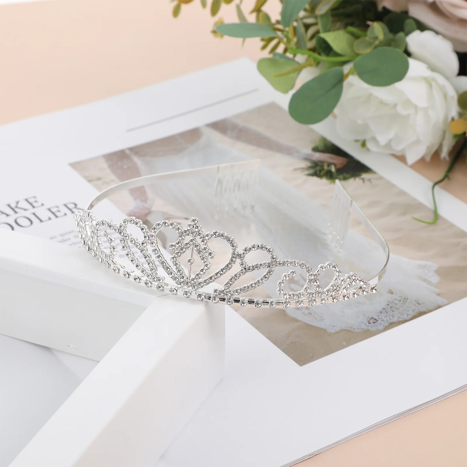 Tiara kroon haarbanden voor dames strass bruids hoofd hoofdband bruiloft haarspeldjes babymeisje