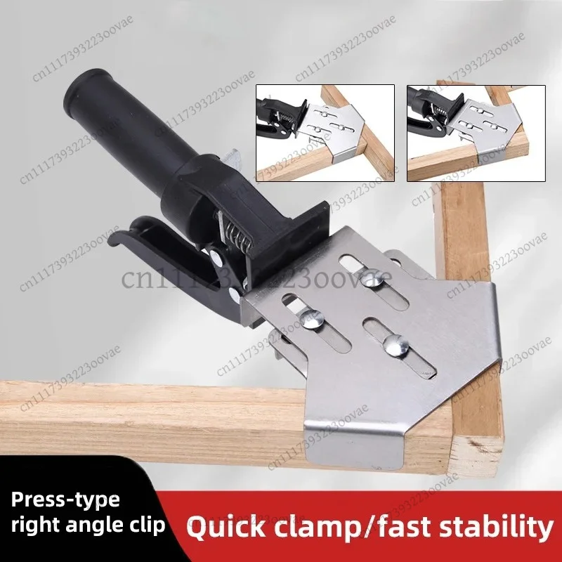 1/2/4pcs Stainless Steel 90 Degree Right Angle Clamp Quick Release Corner Clip Single Handle Welding Woodworking Fixing Tool