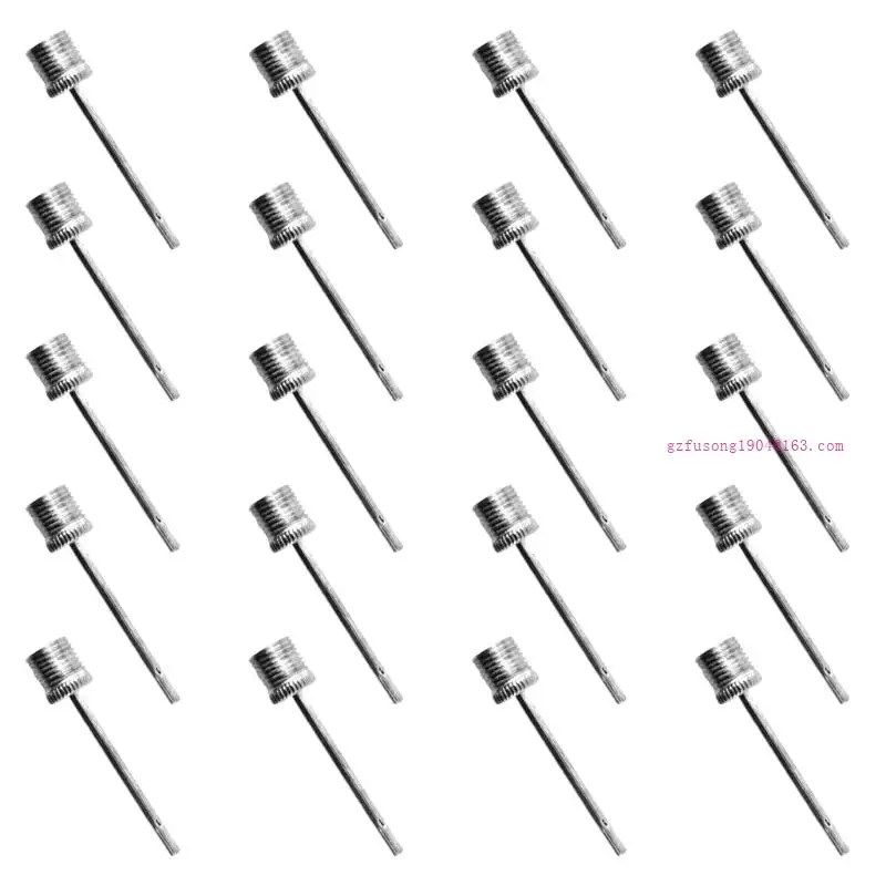20pcs ปั๊มฟุตบอล inflator เข็มโลหะสแตนเลสพองเข็ม D5QD