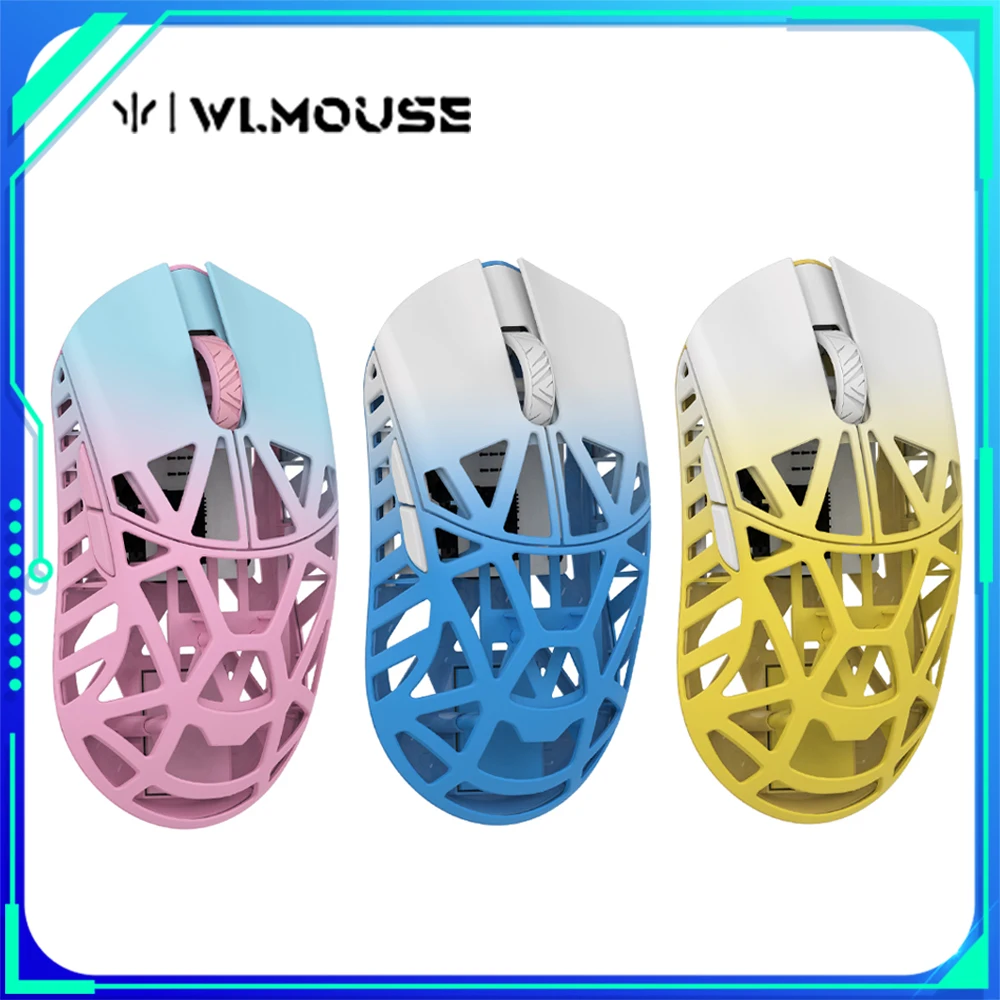 WLmouse Beast X Wireless Mouse Magnesium Alloy PAW3395 Sensor Nordic 52840 Chip Two Mode FPS Customized Gaming Mouse Office Gift