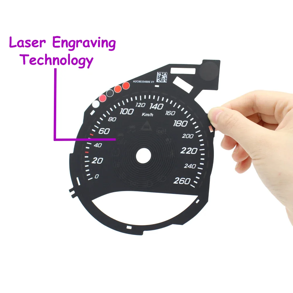 W253 W205 Car Front Dashboard Speedometer Kilometer Sticker For Mercedes BENZ GLC C Class C200 C300 C350 GLC260 GLC300