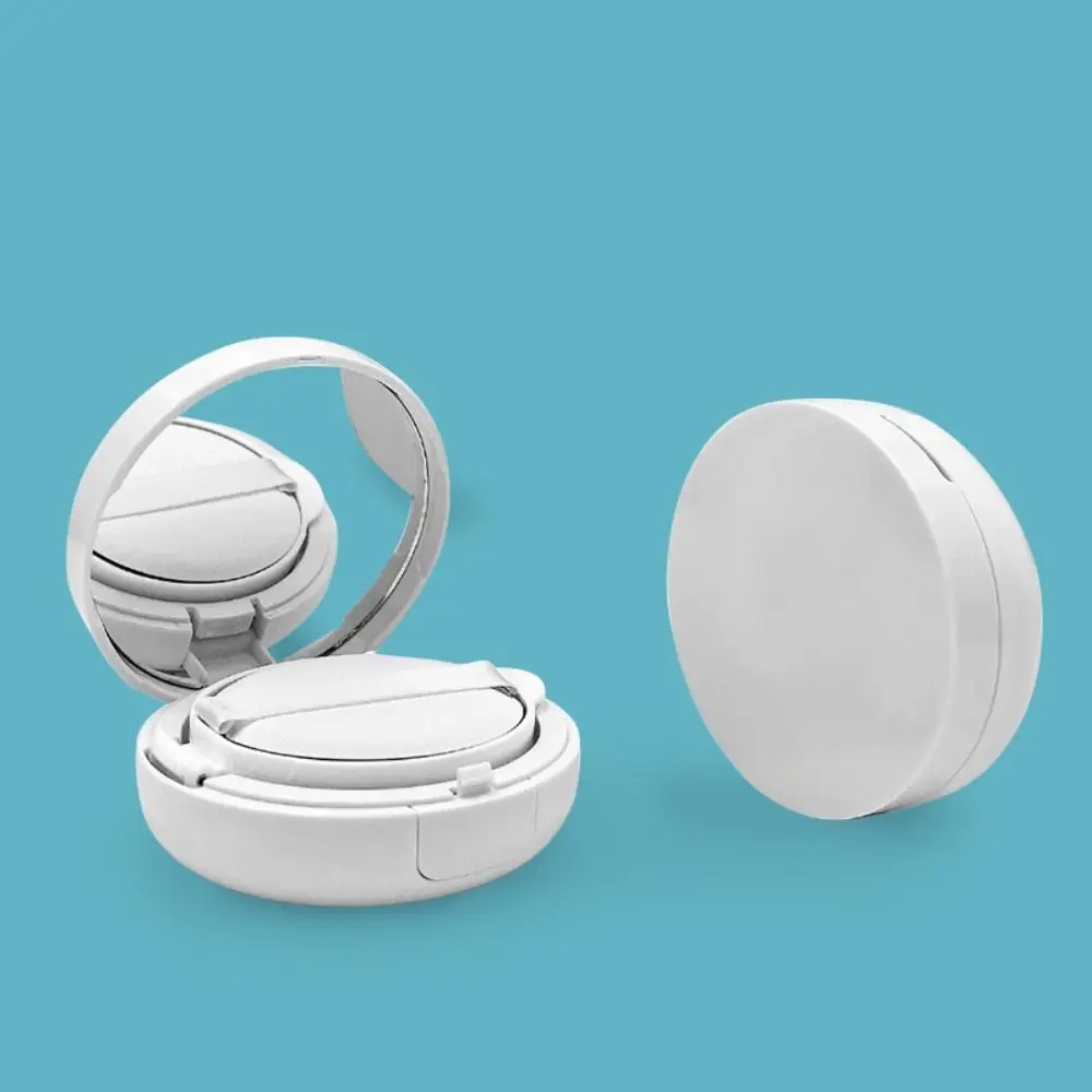 Draagbare Plastic Lege Luchtkussen Bladerdeeg Doos Hervulbare Witte Cosmetische Organizer BB Cream Case Dagelijks