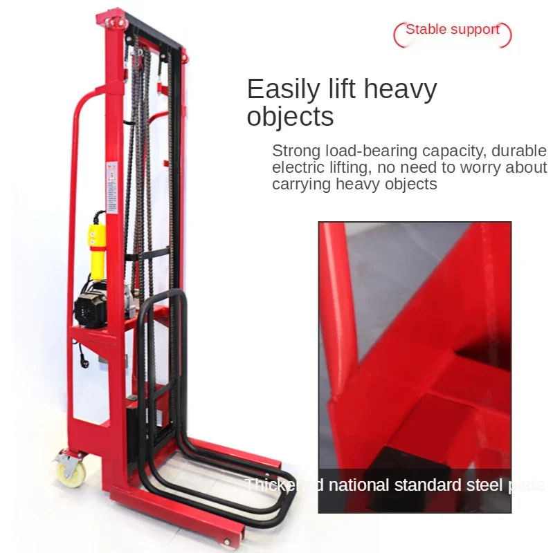 Electric lift stacker for lifting truck tyre