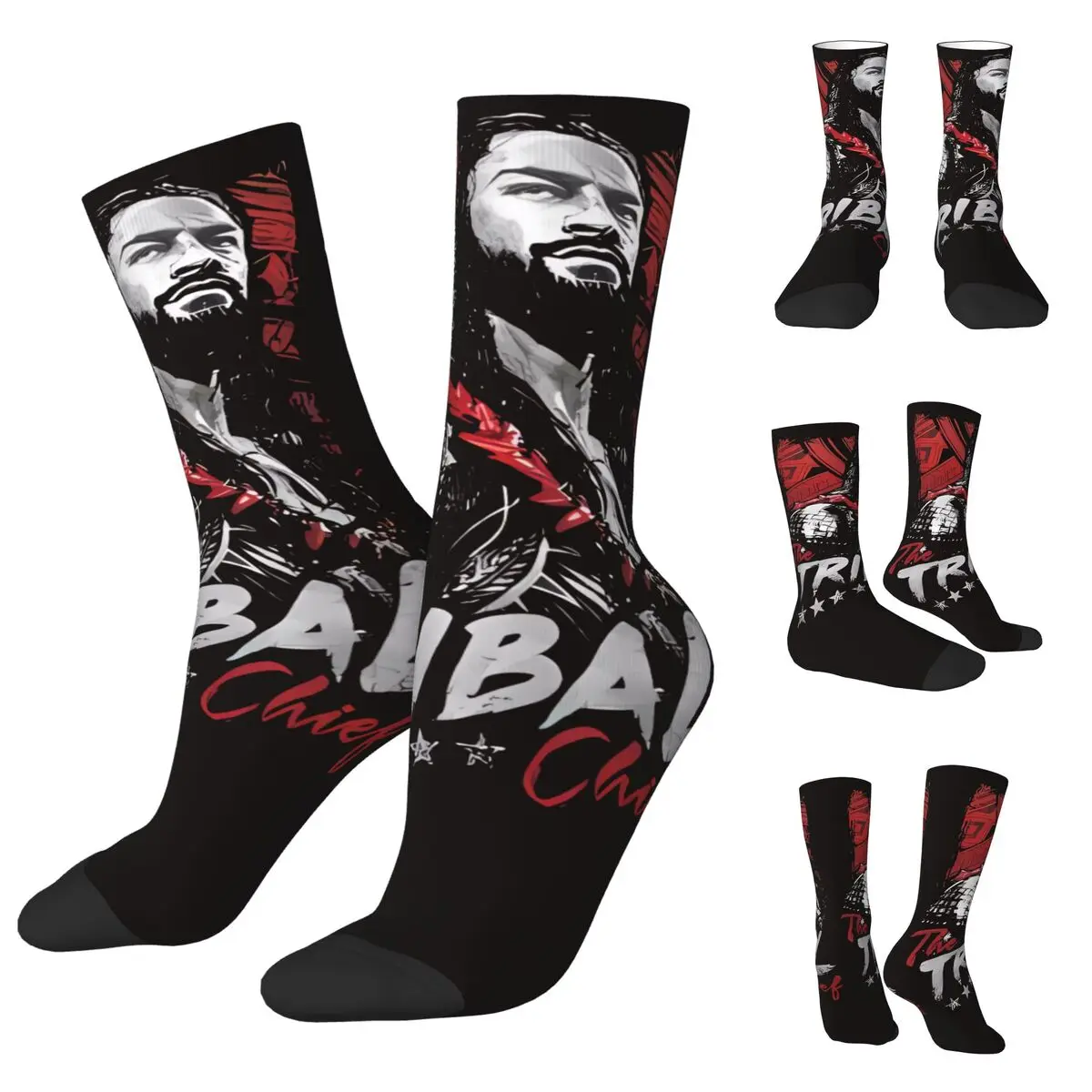 

3D printing cosy Unisex Socks,Windproof Sleeve Roman The Tribal Chief Interesting Four Seasons Socks