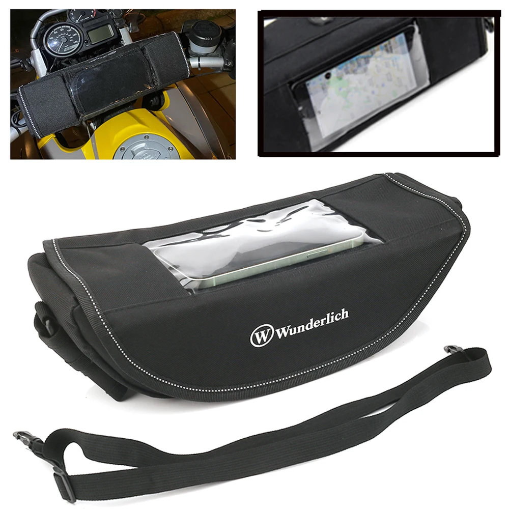 Waterproof Handlebar Bags For BMW R nine T Ninet Rninet R1200R R1250R K1600gtl K1600b Moto Storage Tool Travel Phone Gps Bag