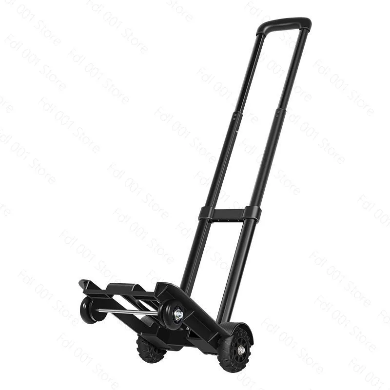 Hand-pulled cart Folding portable trolley, household trolley Shopping cart