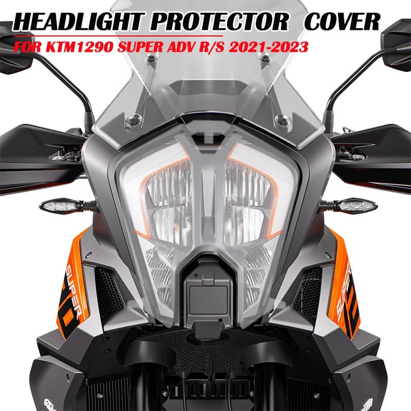 

NEW For 1290 Super Adventure ADV R S 2021 2022 - Motorcycle Front Head Light Protection Acrylic Headlight Protector Guard Cover