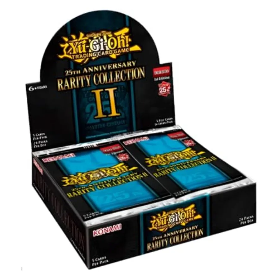 

YuGiOh 25th Anniversary Rarity Collection II Бустер-дисплей для коллекционеров и энтузиастов с эксклюзивным голографическим автомобилем