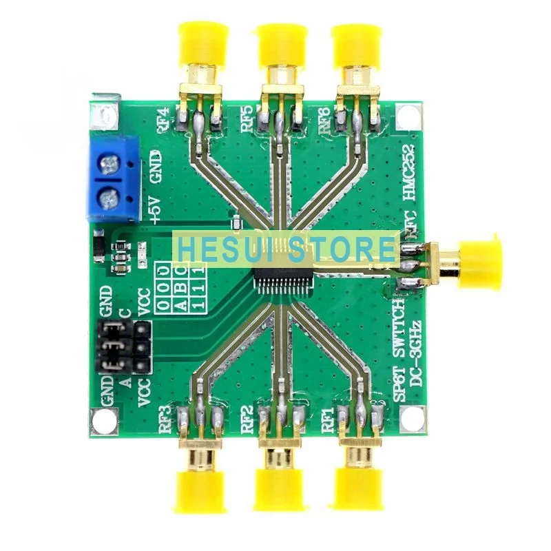 HMC252 DC-3GHz RF single-pole six-throw non-reflective SP6T switch