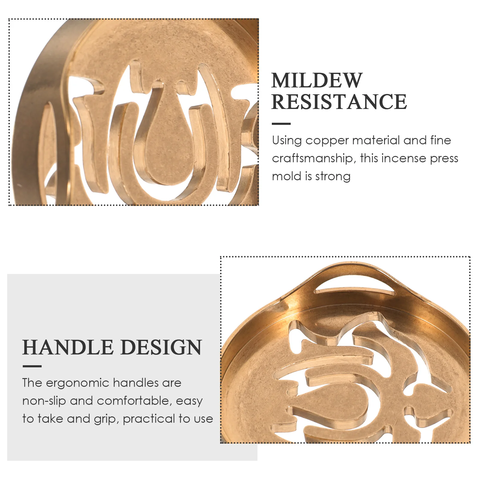 

Chinese Incense Press Copper Ash Seal Shaping Path Tool Burner Accessory DIY Mold