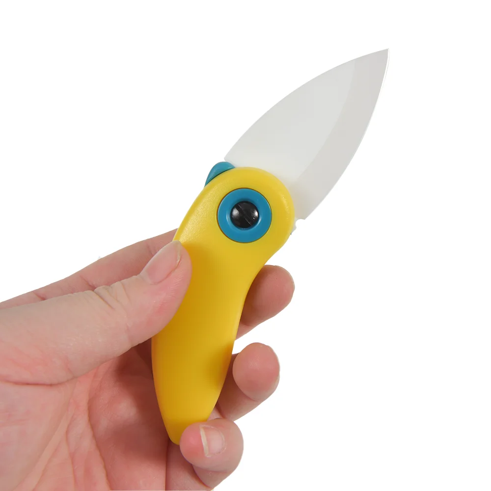 Portable Mini Ceramic Bird Knife Pocket Folding Knife Creative Knife Vegetable Kitchen Tool Cute Parrot Knife