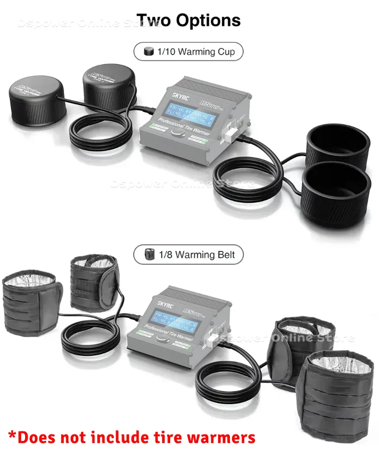 SKYRC حزام تدفئة الإطارات/كوب التحكم في درجة الحرارة لتدفئة الإطارات 1/10 1/8 سيارة بجولة كهربائية RC سباق الانجراف ملحقات السيارة #6
