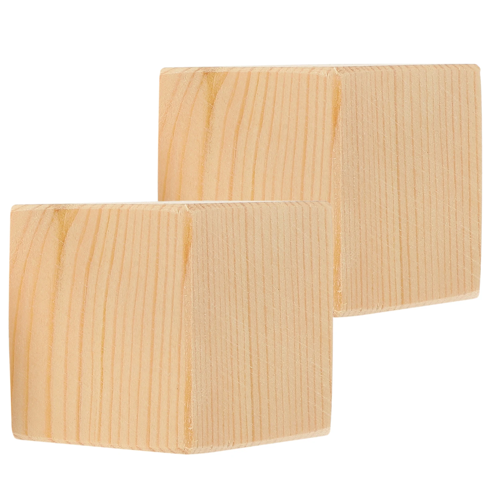 

2pcs Wood Furniture Leg Risers Bed Sofa Couch Riser Blocks Heavy Duty Floor Protection Durable for Beds Desks Chairs Cabinets