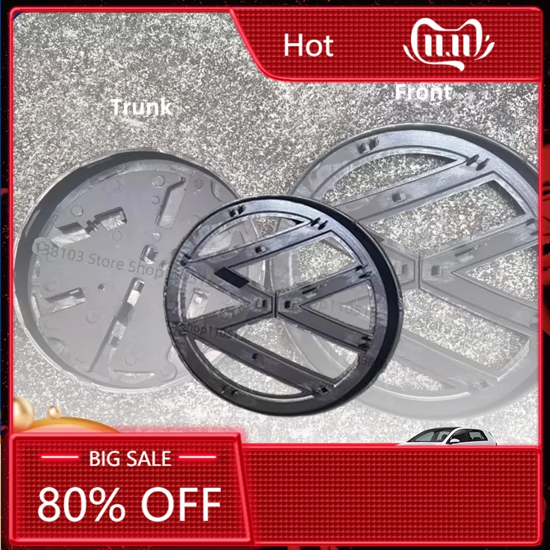 

Эмблема для Volkswagen VW 2026: новая, для стайлинга автомобиля, 135 мм для передней решетки, 110 мм для крышки багажника, замена для Golf 7 mk7