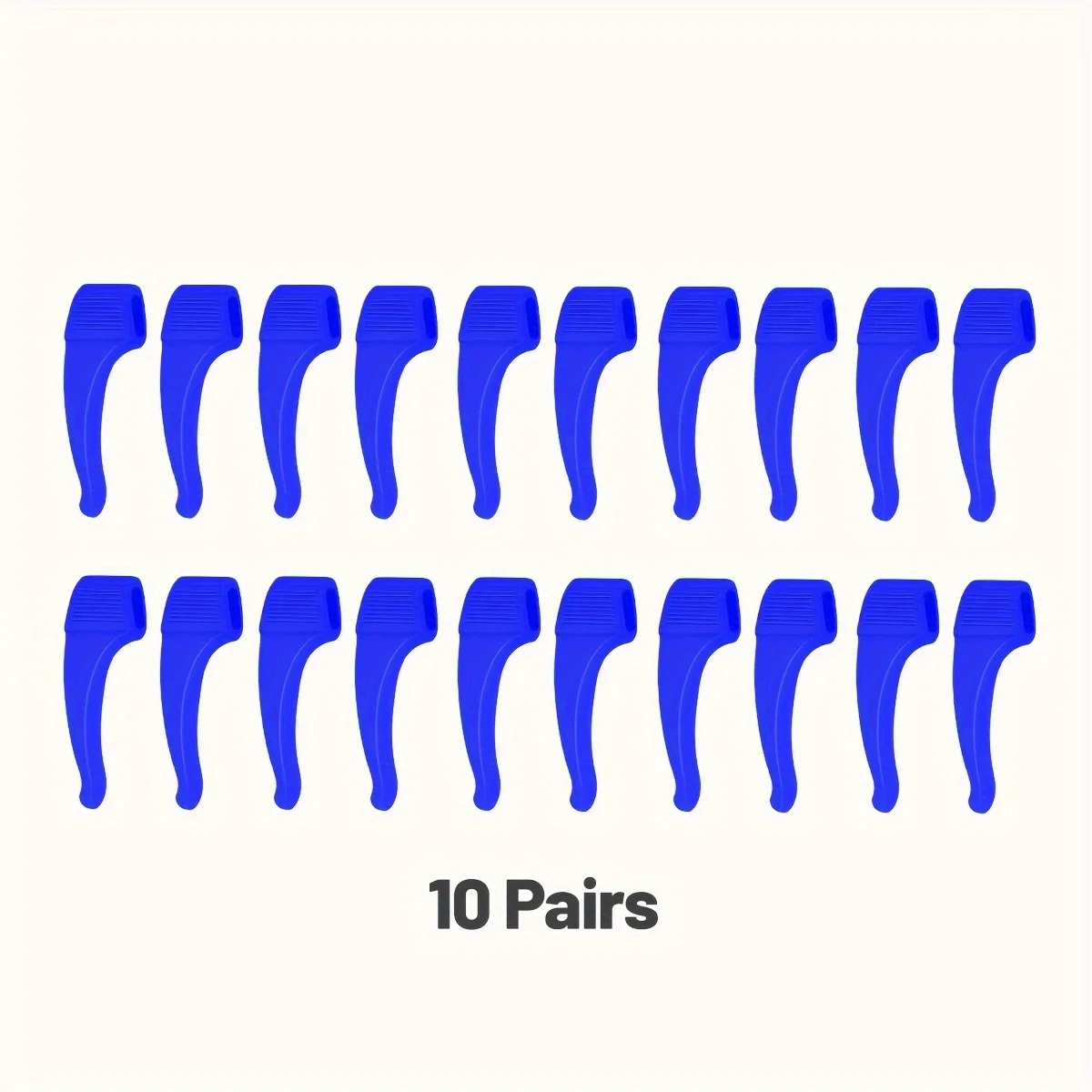 10 أزواج من مثبت النظارات المضاد للانزلاق من مادة السيليكون، مناسبة لنظارات القراءة والنظارات الشمسية والنظارات الرياضية للجنسين