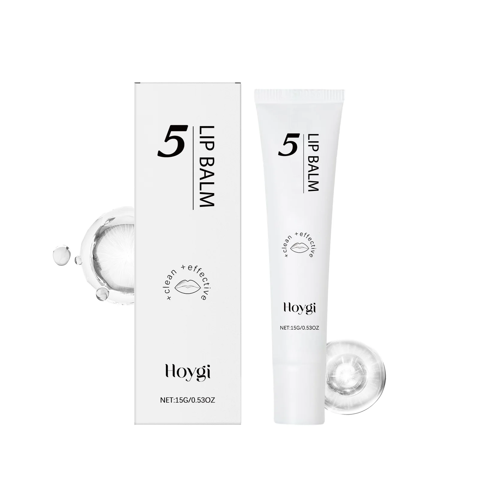 Zestaw 5 balsamów do ust - nawilżający zestaw do pielęgnacji ust, nawilżający, łagodzący, regenerujący suche, popękane usta