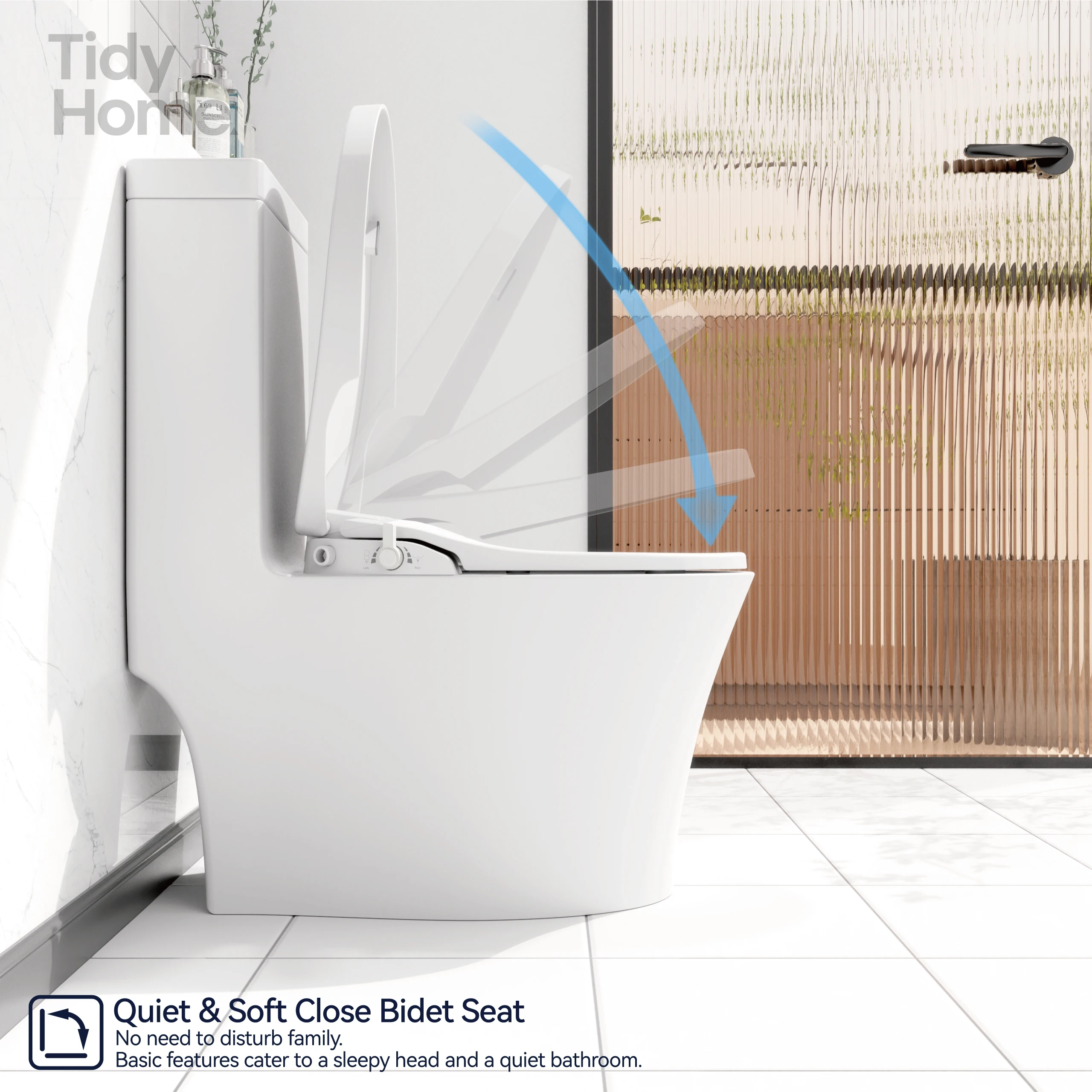 

Smart Bidet Toilet Seat,Adjustable Heated Seat with Water Temperature and Pressure,Portable Bidet with Automatic Nozzle Cleaning