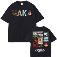 Rapper Maka Music Album Tour 2025 Cover T Shirts Men's Women Harajuku Hip Hop Punk T-shirt Summer Tops O-Neck T Shirt Streetwear