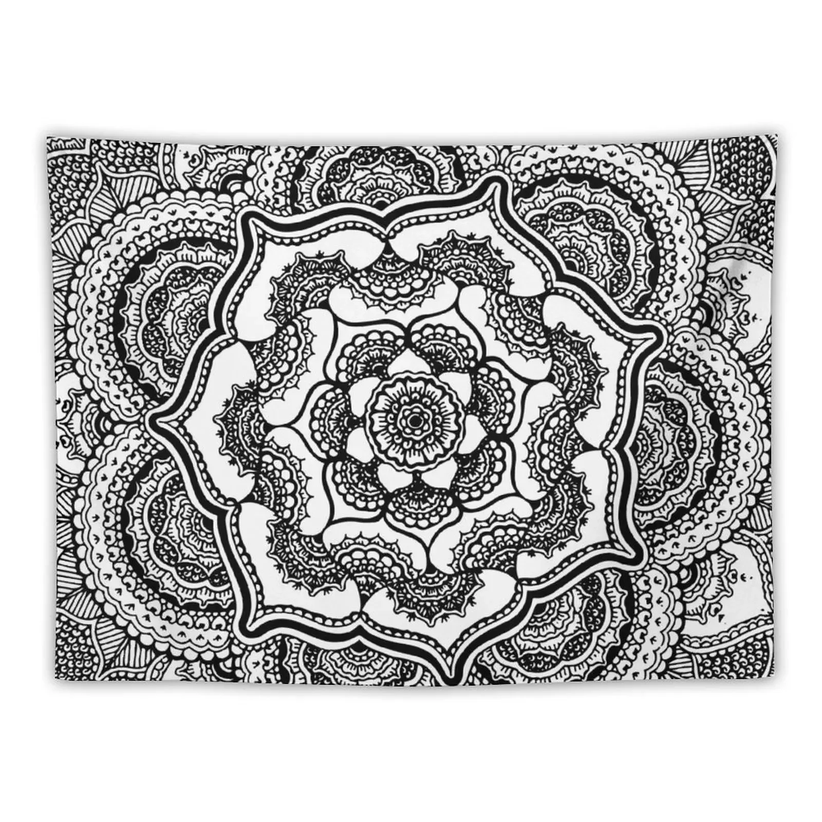 

Spring Lotus || Abstract || Black and White Tapestry Room Decor Korean Style Decorative Paintings Tapestry