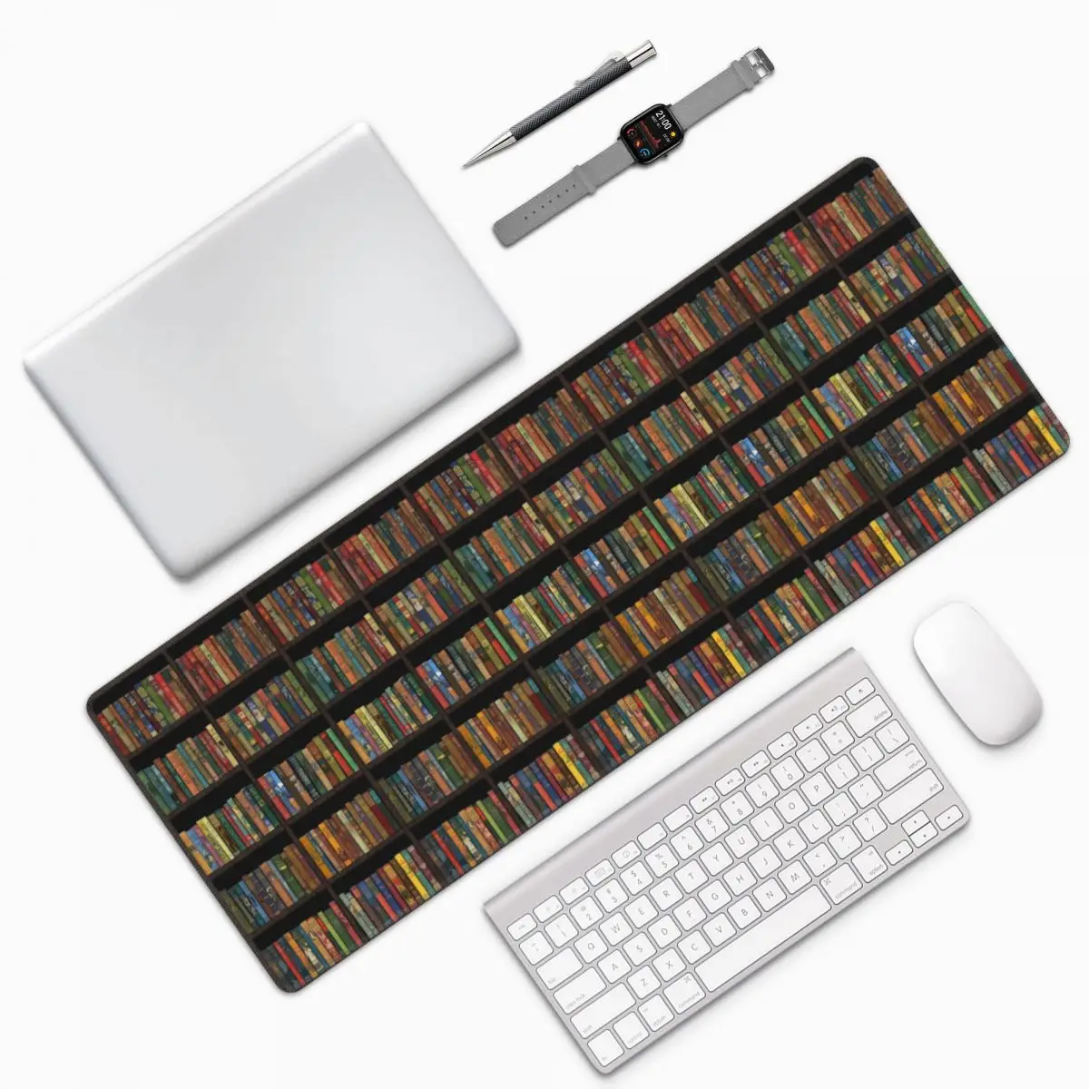Education Library Book Large Mouse Pad Computer Keyboard Mouse Mat Gaming PC Laptop Desk Mat Office Accessories Table Mats