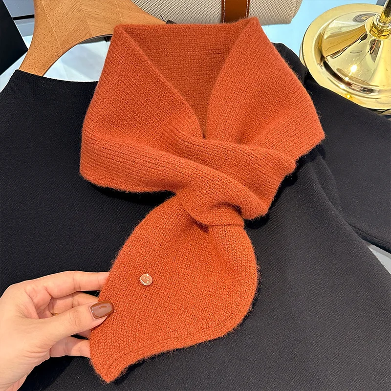 

Knitted Scarf Women's Winter New Fashionable Warm Thick Couple's Versatile Scarf