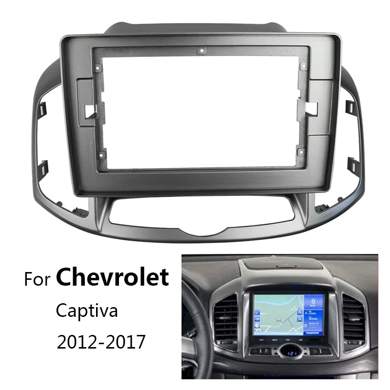 2din Car Radio Plastic Fascia Plane Frame for Chevrolet Captiva 2012-2016 one din 10.1 big screen car panel GPS Dash Kit