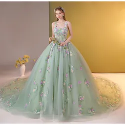 ชุดสายสปาเก็ตตี้ 15 Quinceanera ชุด 2024 ใหม่ชุดปาร์ตี้ Sweet Ball Gown หรูหราลูกไม้ Homecoming Prom Gowns