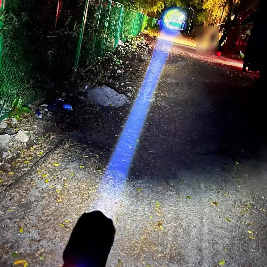 High Power 2*LED Big Flashlight Super Bright COB Rechargeable Flashlights Powerful Long Range 2500M Torch Light Camping Fishing