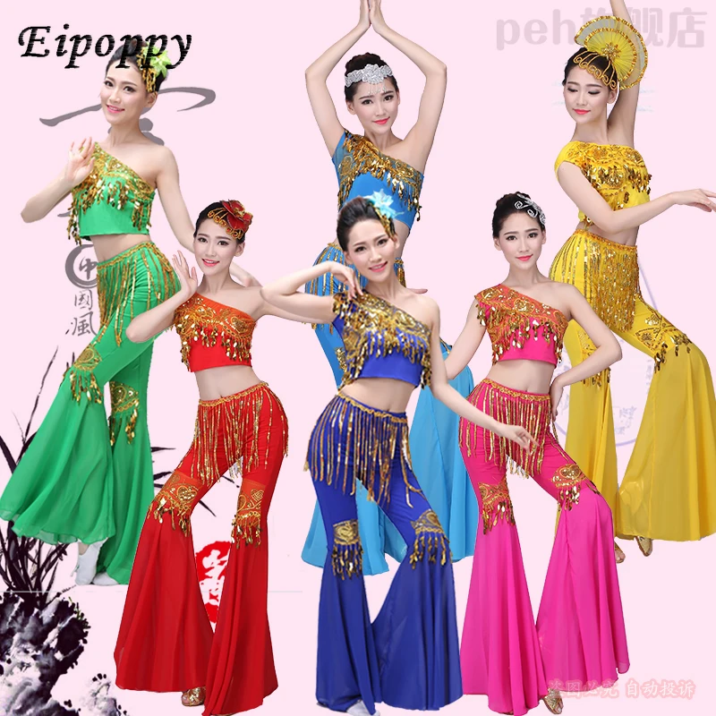 Neues Dai Tanz kostüm Pfau Tanz Minderheit Kostüm