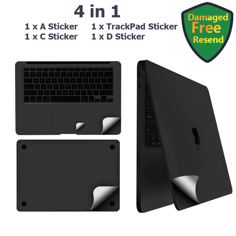 for MacBook 2024 Air 13 15 M2 M3 A2681 Pro14 M3 M2 A2442 sticker protect film Palms Guard Rest Cover+Trackpad /body Protect Skin