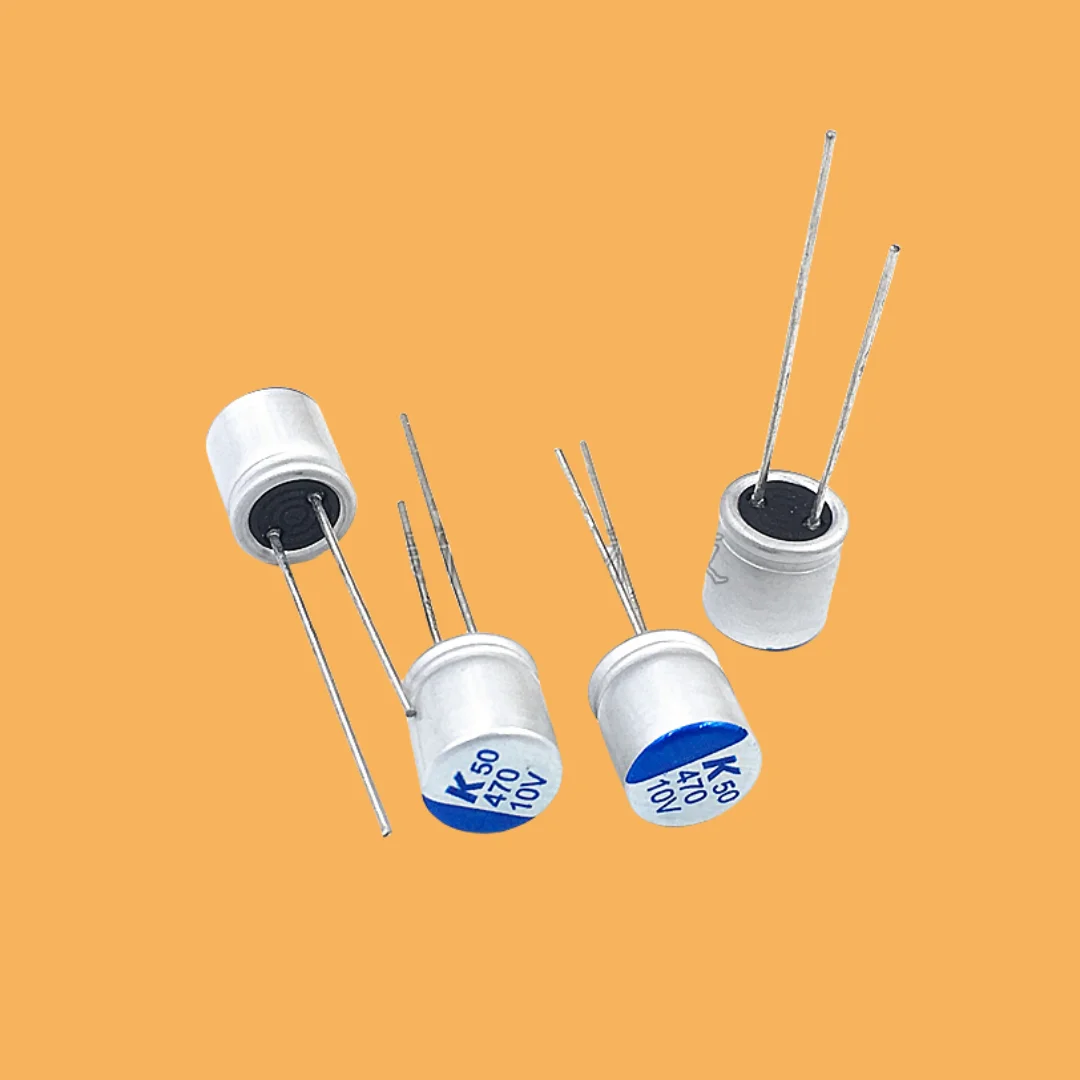 

50PCS/ Solid state capacitor 10V470UF 10V 470UF volume 8X9 in-line solid state electrolysis new in stock