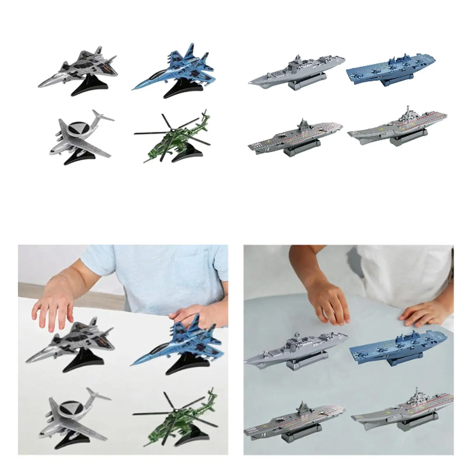 Kits de construction de maquettes d'avion, 4 pièces, jouets éducatifs à collectionner, Simulation de cadeaux d'anniversaire, Kit de modèles 4D pour adolescents et adultes
