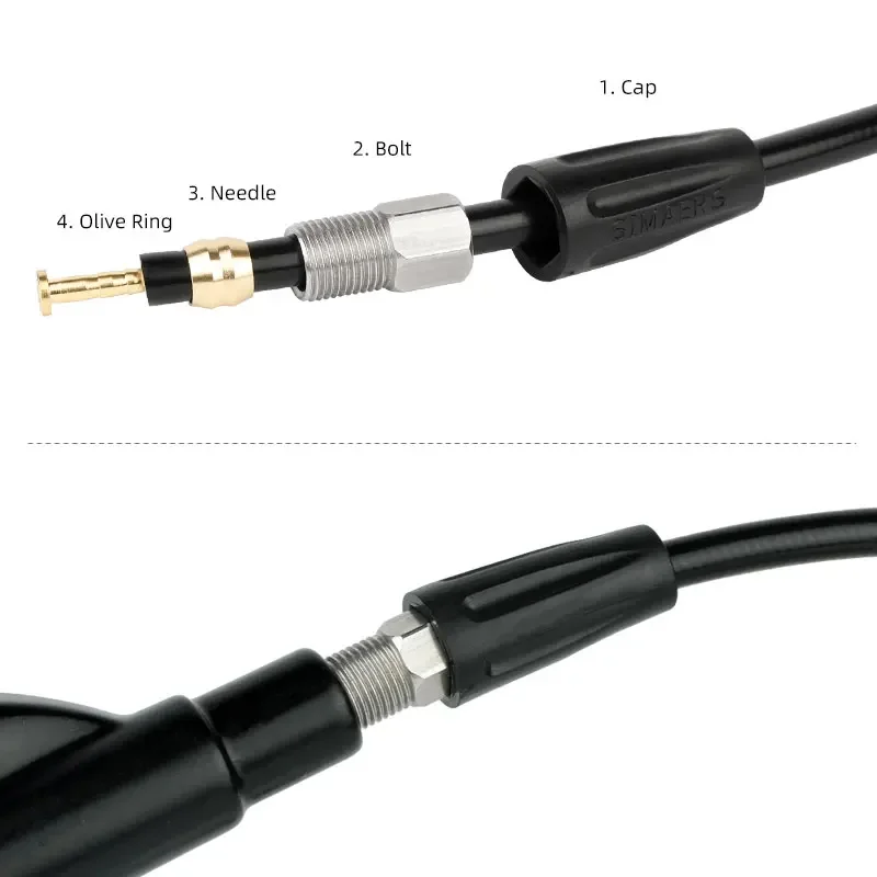 جوفاء بولت M8 الموضوع للدراجات الصحن الهيدروليكي الفرامل إبرة حلقات الزيتون الربط ، اختياري هلام المطاط كم غطاء BH59 BH90