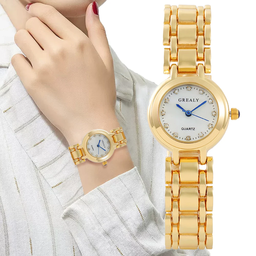 

Luxury Quality Brand Women Watches Fashion Simple Crystal With Waterproof Ladies Quartz Watch Stainless Steel Strap Madam Clock