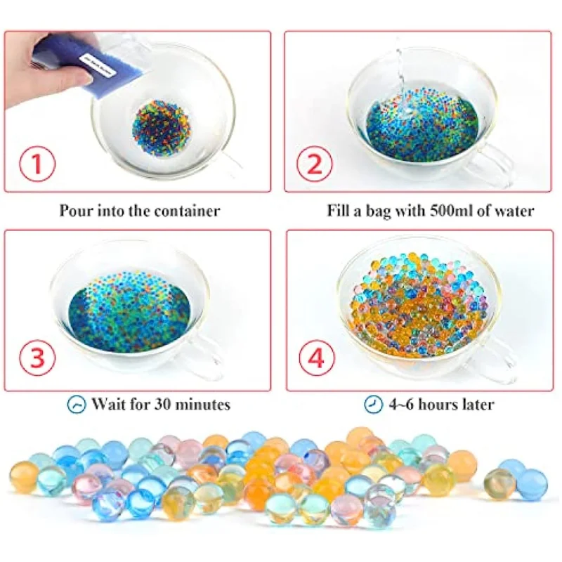 Waterballen Kralen Navulling Munitie 7-8Mm Gel Splatter Galgpistool Kogels Compatibel Met Gel Blaster Speelgoed Niet Giftig En Eco-Vriendelijke Gel