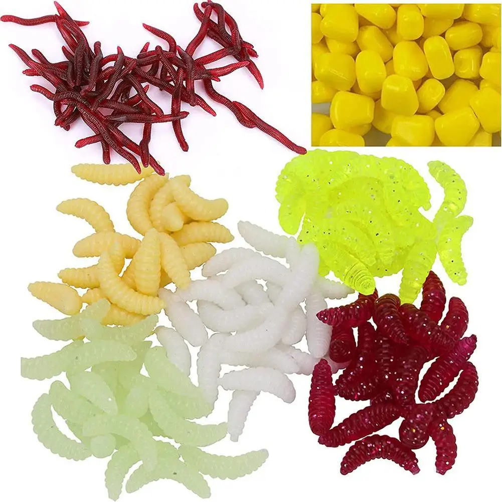 

1-12# Premium Lure Soft Bait Set Artificial Worm Fishing Bait With Storage Box Fishing Equipment