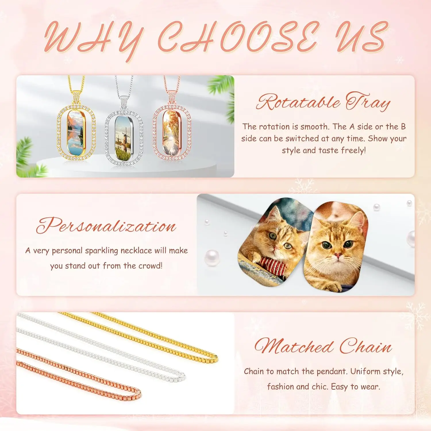 10 مجموعات/وحدة التسامي قلادة فارغة مع سلسلة للتدوير على الوجهين حجر الراين قلادة مع ملصقات الألومنيوم DIY بها بنفسك الفراغات