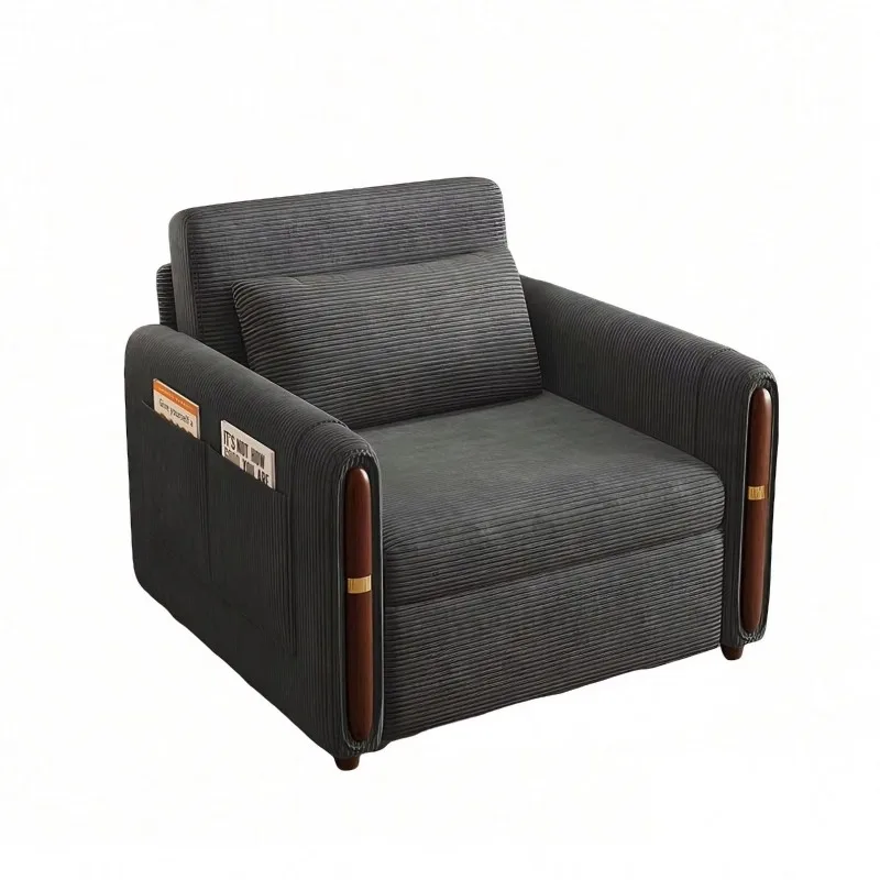 Affordable sofa bed with storage space, basic student dormitory folding bed, wholesale OEM