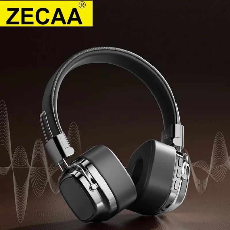 

ZECAA New Retro Bluetooth Wireless Bass Headphone 5.4 Head On Earphones Sport HiFi Sound Headphone Video Game Bass Headphone