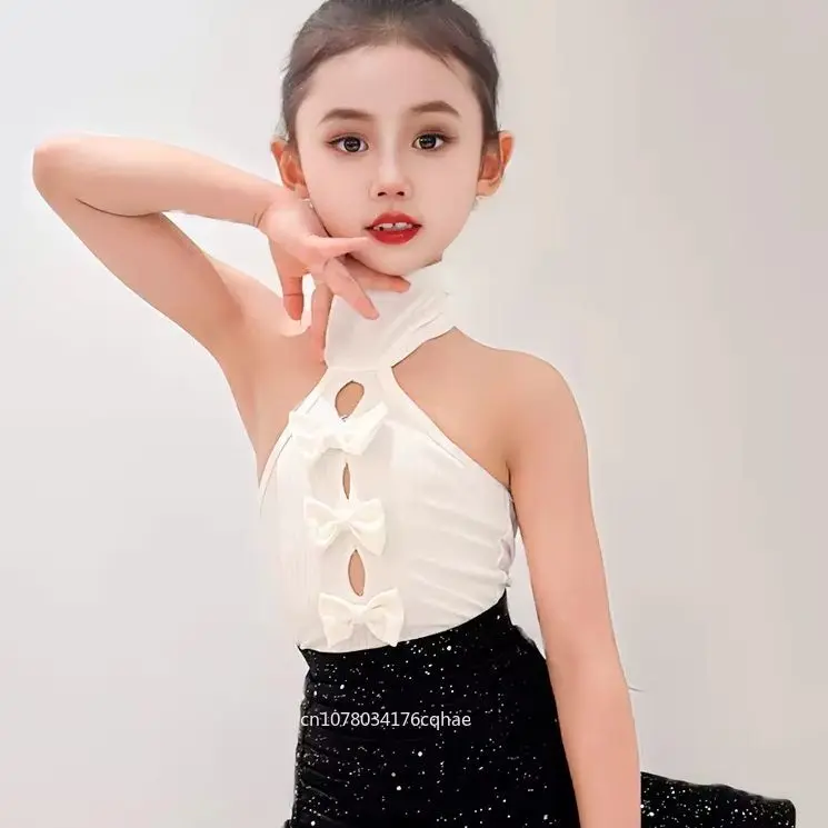 

Children's Latin dance outfit Girls' summer new style popular Latin dance practice suit Children's dance performance set 2026
