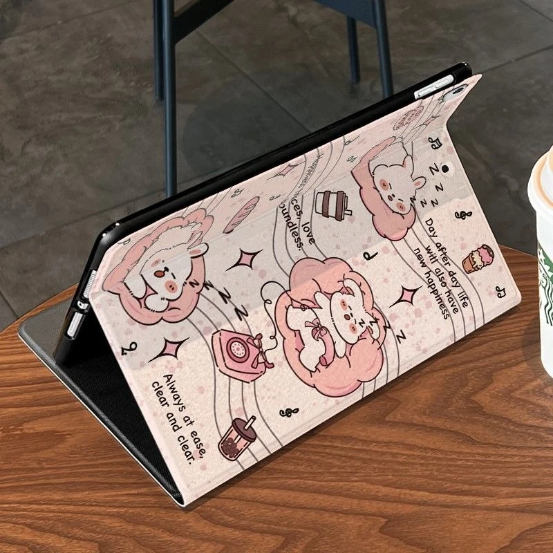 Capa porta-lápis funda para ipad 10.2 caso 7/8/9th gen 10th funds ipad 2017 2018 9.7 polegadas ar 5th 4th 10.9 air 2/3 10.5 gatinho