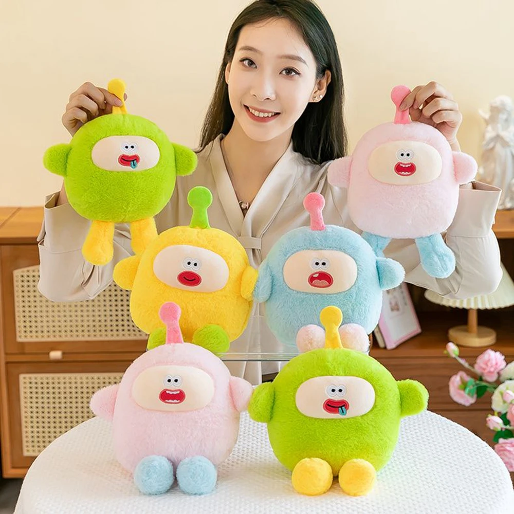 28CM Cute Funny Short Hair Little Monster Plush Toy Ugly Super Soft Kawaii Small Dolls For Children's Birthday Gifts